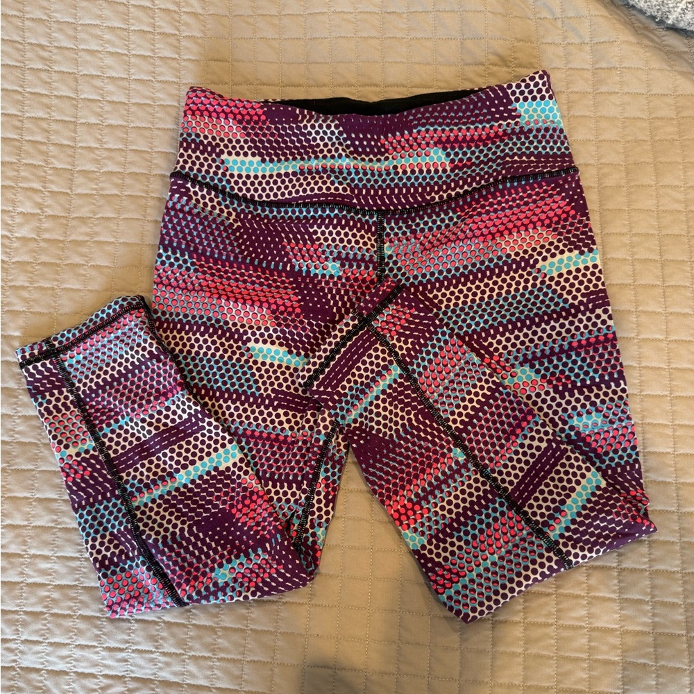 Victoria's Secret Sport Leggings - Purple, Pink, Blue Pattern